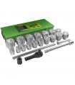 Coffret poids lourd 1" 6 pans 22 pièces-JBM