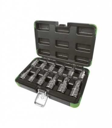 Jeu de douilles 12 pièces de 1/2" - torx  - JBM